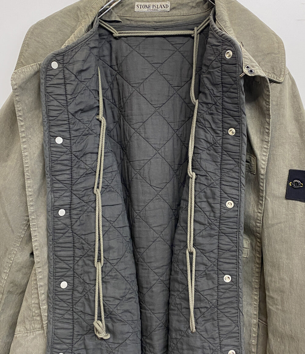 STONE ISLAND コーティング加工ハーフコート 00S メンズ SIZE L ストーンアイランド