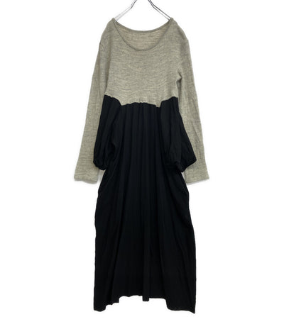 Y's ニット切替マキシワンピース 18AW YV-D12-805 レディース SIZE 2 ワイズ