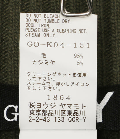 GROUND Y ストール CASHMERE WOOL ZIPPER NECK WARMERS 24aw レディース SIZE 2 グラウンド ワイ