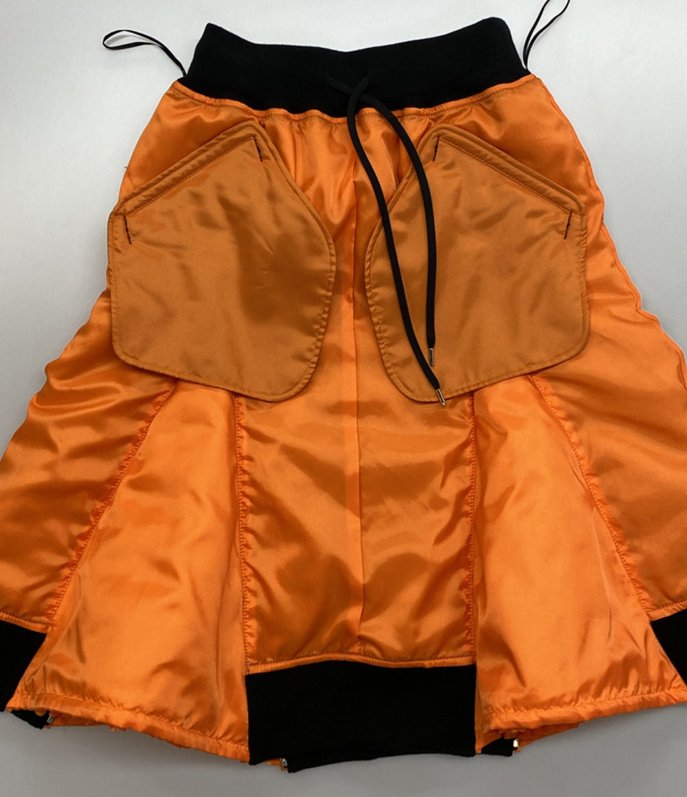 noir kei ninomiya スカート ナイロンツイル 2WAY 24AW 3P-S018 レディース SIZE S ノワールケイニノミヤ