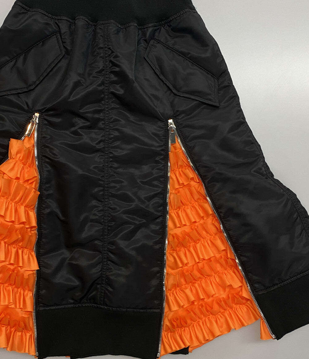 noir kei ninomiya スカート ナイロンツイル 2WAY 24AW 3P-S018 レディース SIZE S ノワールケイニノミヤ