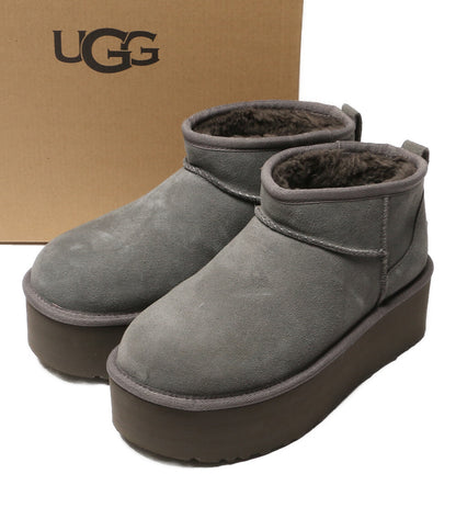 美品 UGG ショート ムートンブーツ Classic Ultra Mini Platform レディース SIZE 24cm アグ