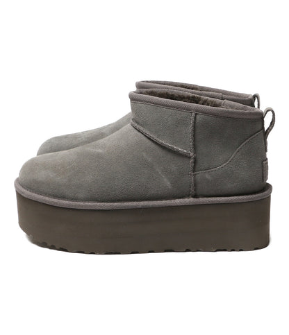 美品 UGG ショート ムートンブーツ Classic Ultra Mini Platform レディース SIZE 24cm アグ