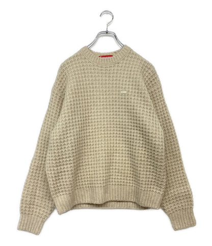 Supreme ニット SMALL BOX LOGO WAFFLE SWEATER 25FW メンズ SIZE S シュプリーム