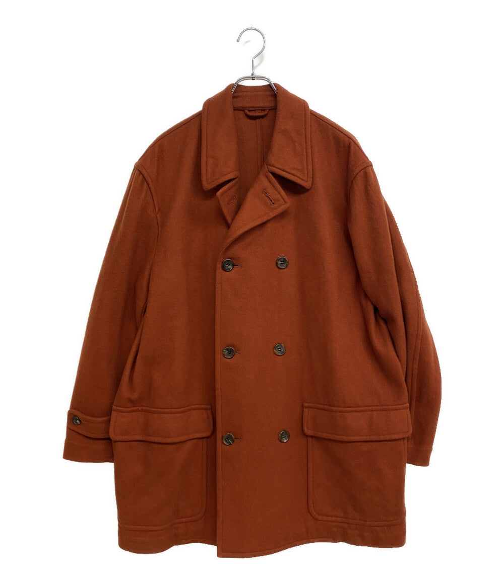 archive／COMME des GARCONS HOMME アーカイブ コムデギャルソンオム ウールダブルコート オレンジ 90AW HC-05007S メンズ SIZE S