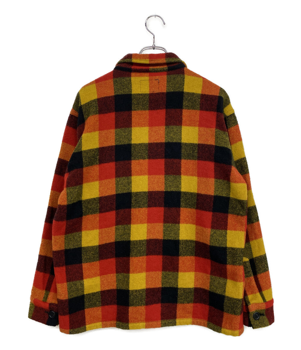archive A BATHING APE アーカイブ アベイシングエイプ ウールチェックCPOシャツジャケット 90-00S メンズ SIZE L