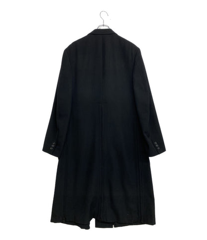 美品 YOHJI YAMAMOTO POUR HOMME ロングジャケット ARMY GABARDINE ZIPPER LONG JACKET 25W HM-J15-101 メンズ SIZE 3 ヨウジヤマモトプールオム