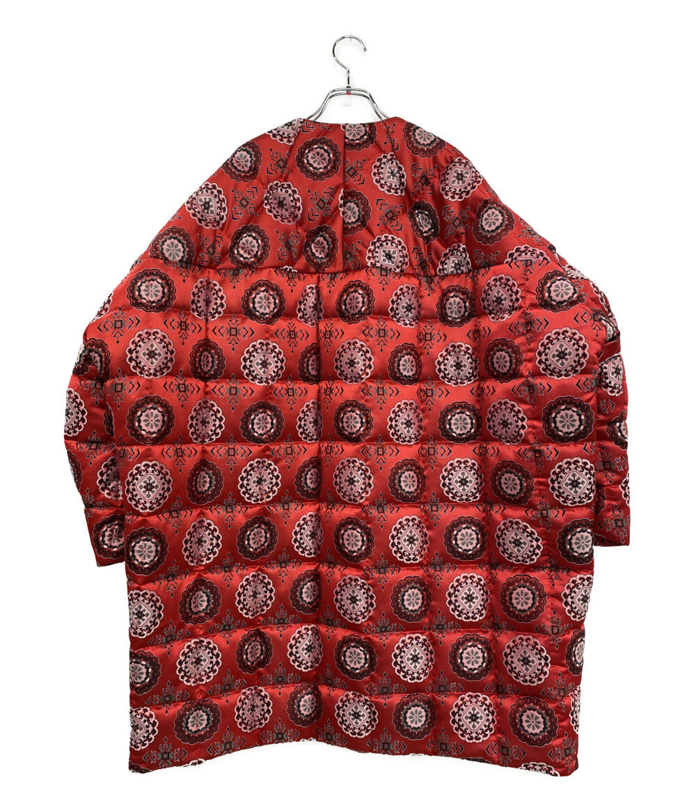 COMME des GARCONS 総柄中綿コート 25SS GO-J034 レディース SIZE L コムデギャルソン