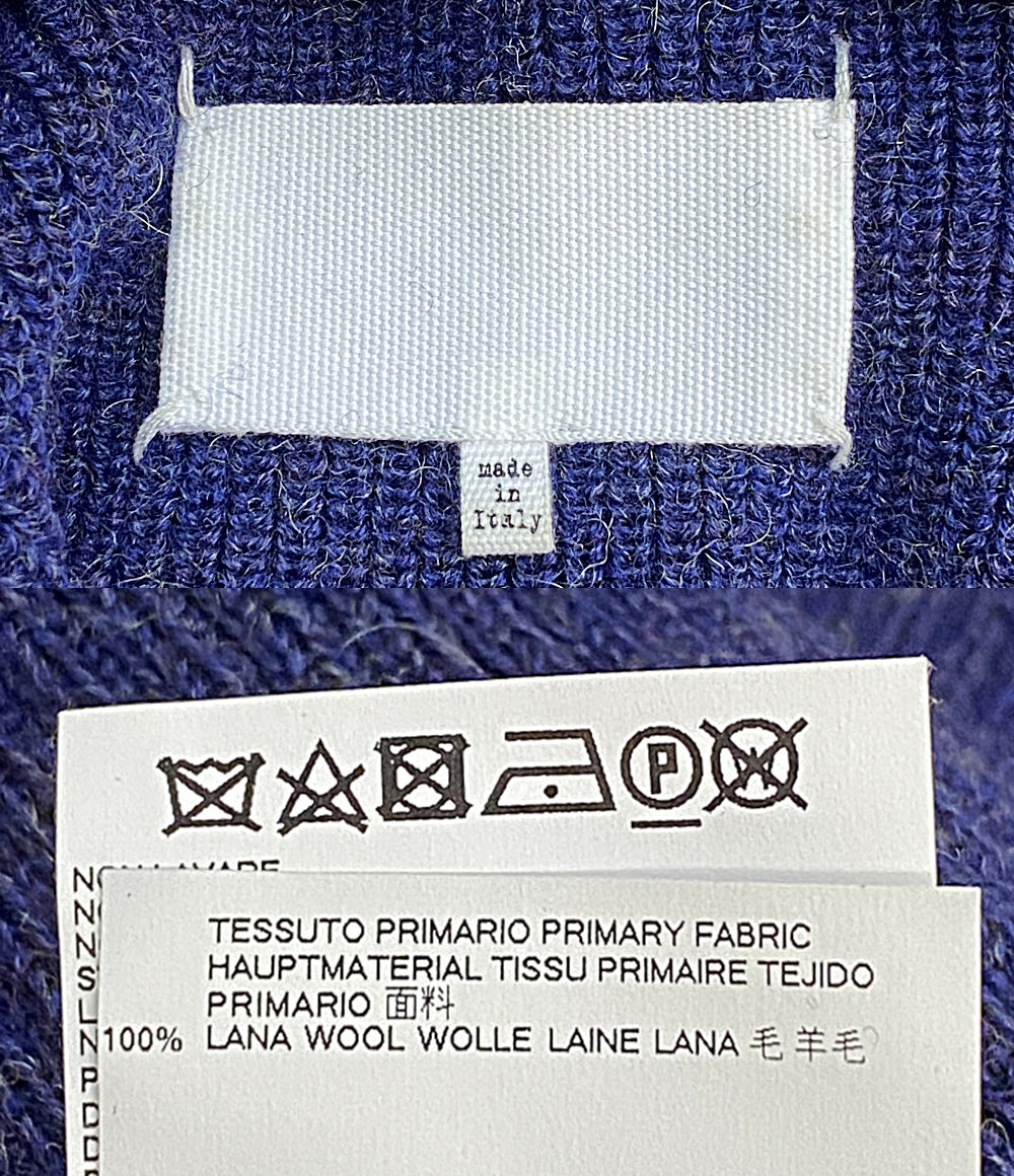 美品 Maison Margiela 1 フリンジバイカラーニット 17AW S29HA0421 レディース SIZE XS メゾンマルジェラ