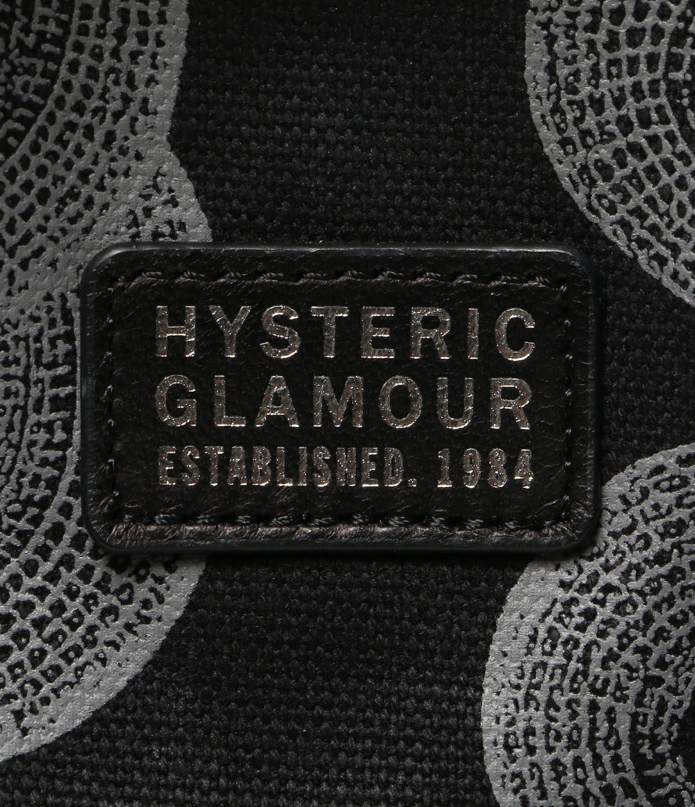 HYSTERIC GLAMOUR トートバッグ SNAKE LOOP柄 STUDS CANVAS TOTE レディース ヒステリックグラマー