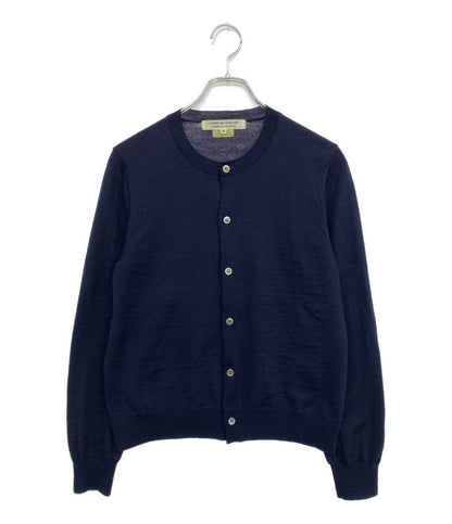 COMME des GARCONS COMME des GARCONS 内ドット柄丸首カーディガン 21AW RH-N004 レディース SIZE M コムデギャルソン コムデギャルソン