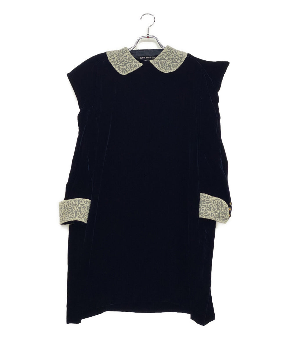美品 JUNYA WATANABE COMME des GARCONS ベルベットワイヤーショルダーワンピース 25AW レディース SIZE XS ジュンヤワタナベコムデギャルソン