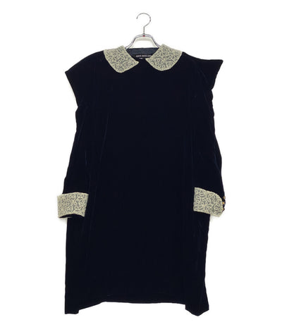 美品 JUNYA WATANABE COMME des GARCONS ベルベットワイヤーショルダーワンピース 25AW レディース SIZE XS ジュンヤワタナベコムデギャルソン