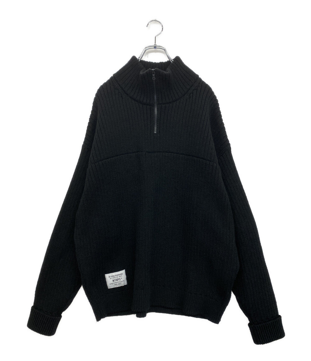 WTAPS ニット SUB SWEATER POLY ハーフジップ 24AW 242MADT-KNM03 メンズ SIZE 4 ダブルタップス