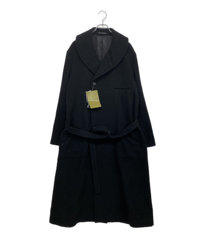 YOHJI YAMAMOTO POUR HOMME コート AIRY MOSSER SHAWL COLLAR COAT 25AW HM-C06-102 メンズ SIZE 3 ヨウジヤマモトプールオム