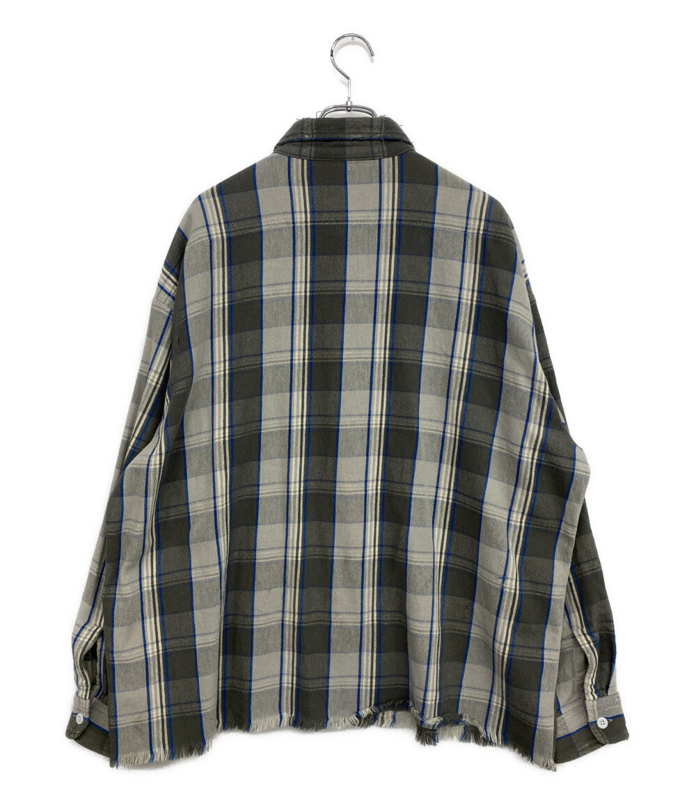 SAINT MICHAEL 長袖シャツ SHERMER Frannel Shirt SM-A22-0000-61 メンズ SIZE L セントマイケル