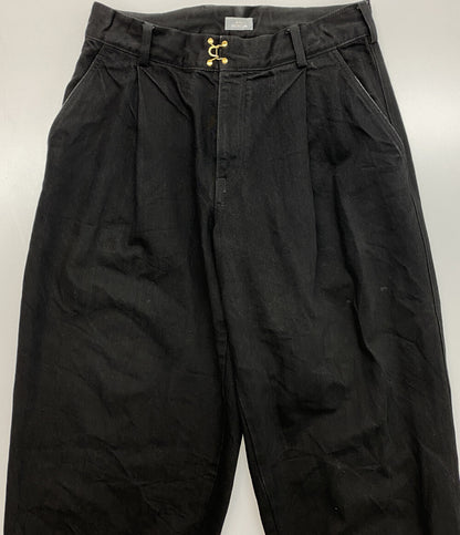kolor BEACON カラービーコン ブラックデニム テーパードワイドパンツ 25AW メンズ SIZE 1
