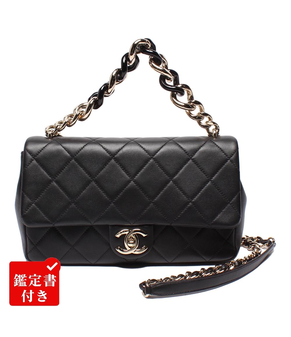 美品 CHANEL 2way チェーンショルダーバッグ マトラッセ ラムスキン ゴールド金具 29番台 AS1353 レディース シャネル