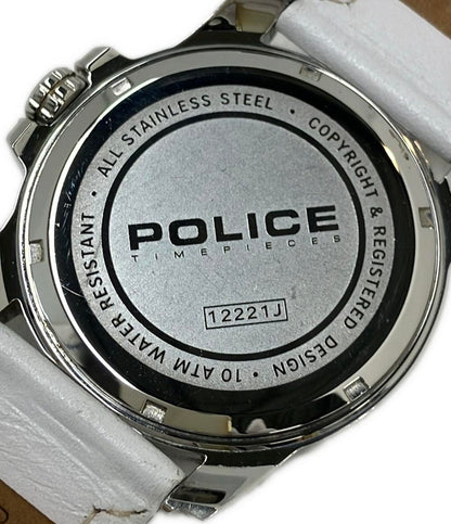POLICE 腕時計 クオーツ ブラック 12221J メンズ ポリス