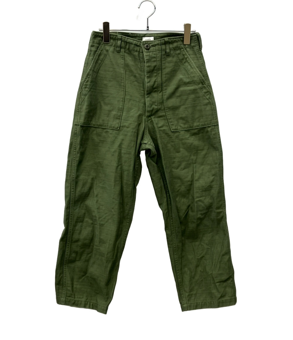 CIOTA コットンパンツ BAKER PANTS カーキ スビンコットンムラ糸バックサテンベイカーパンツ PTLM-129 メンズ SIZE 2 (M) シオタ
