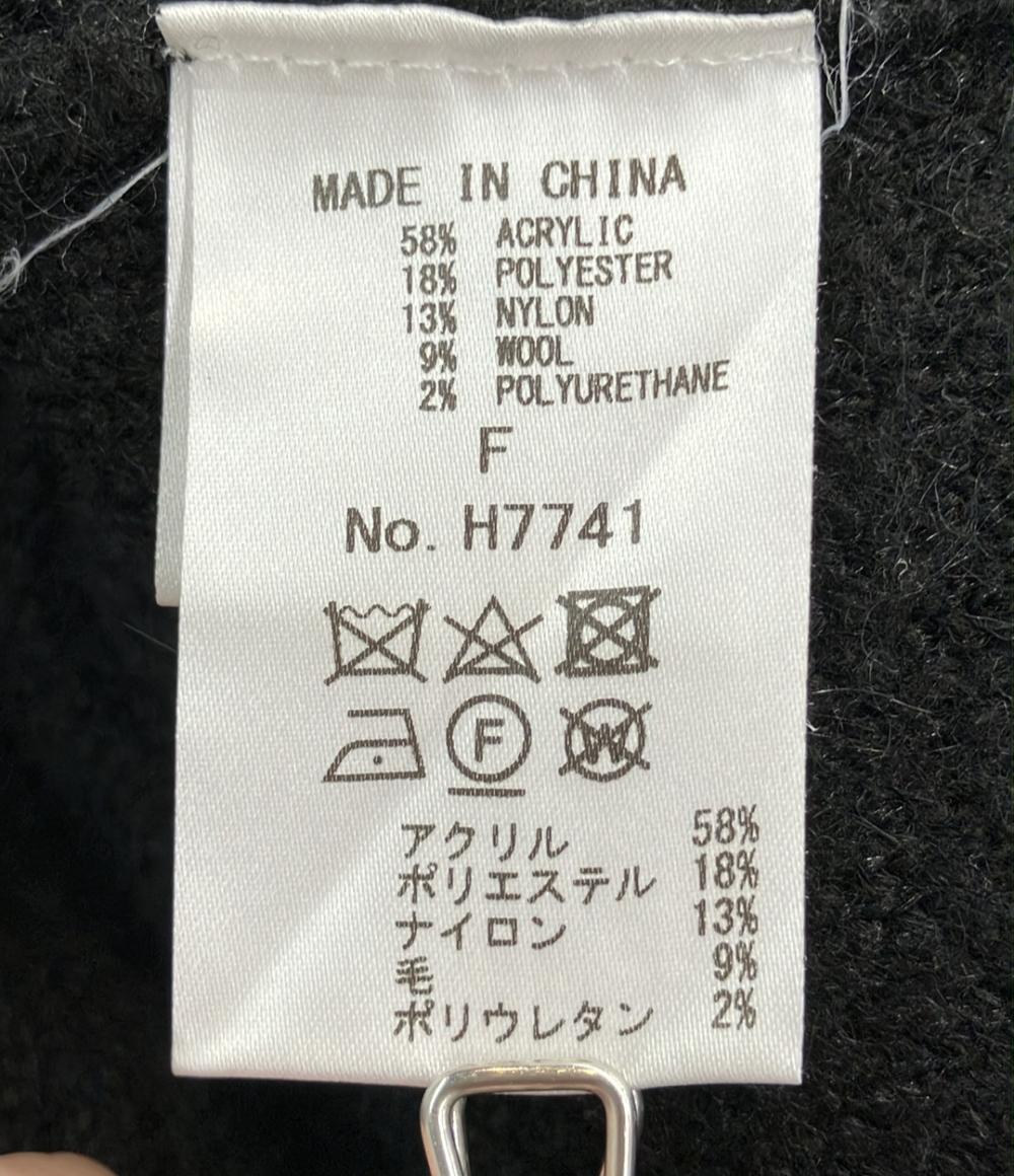 アダムエロペ クルーネックニットジャケット レディース SIZE F (M) Adam et Rope'
