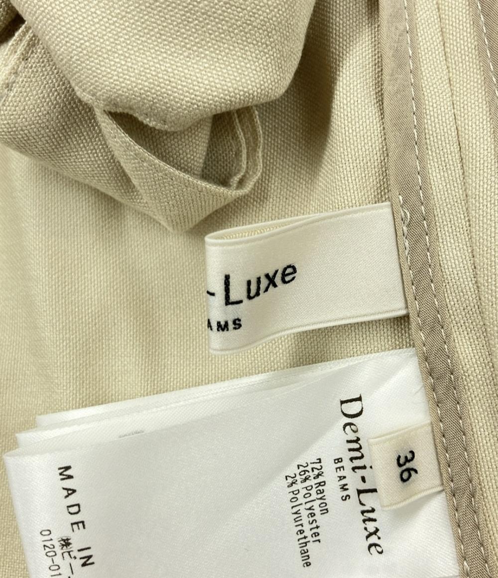 美品 デミルクスビームス 長袖ガウンシャツ ブラウス レディース SIZE 36 (XS) Demi-Luxe BEAMS