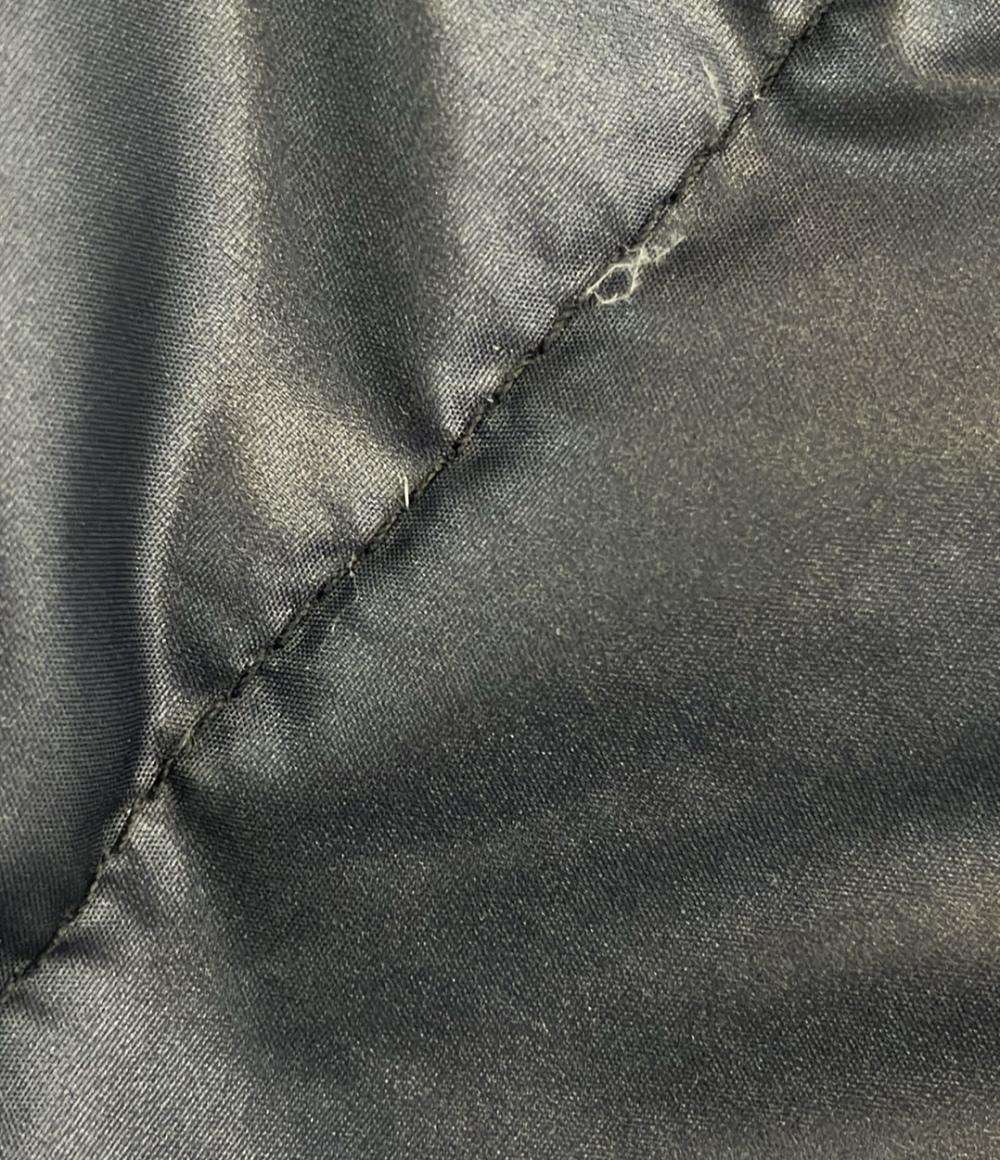 BBR ダウンコート  BARKB-RULES ナイロンニット切替 ダッフル タグ バッジ付き ブラック グレー LONG DUFFLE COAT 001470124-0001 メンズ SIZE M BBR