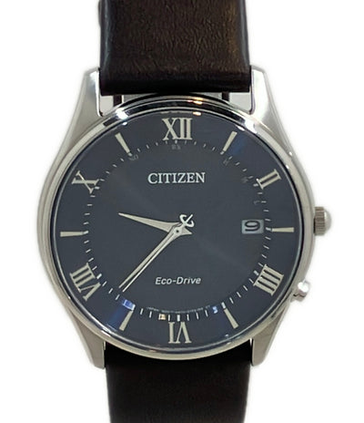 美品 CITIZEN 腕時計 エコドライブ ソーラー ネイビー H415-S112907 メンズ シチズン