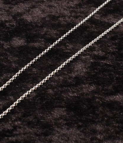 美品 TASAKI ネックレス K18WG ダイヤ0.01ct カルセドニー レディース タサキ