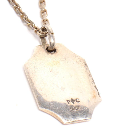 PATRICK COX ネックレス K10 SV925 プレート ロゴ メンズ パトリックコックス