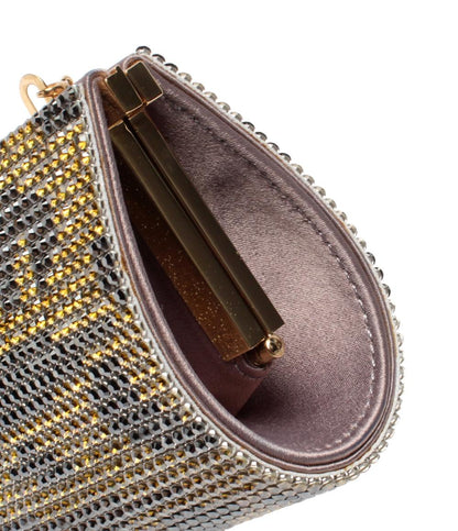 美品 スワロフスキー ショルダーバッグ 肩掛け パーティーバッグ レディース SWAROVSKI