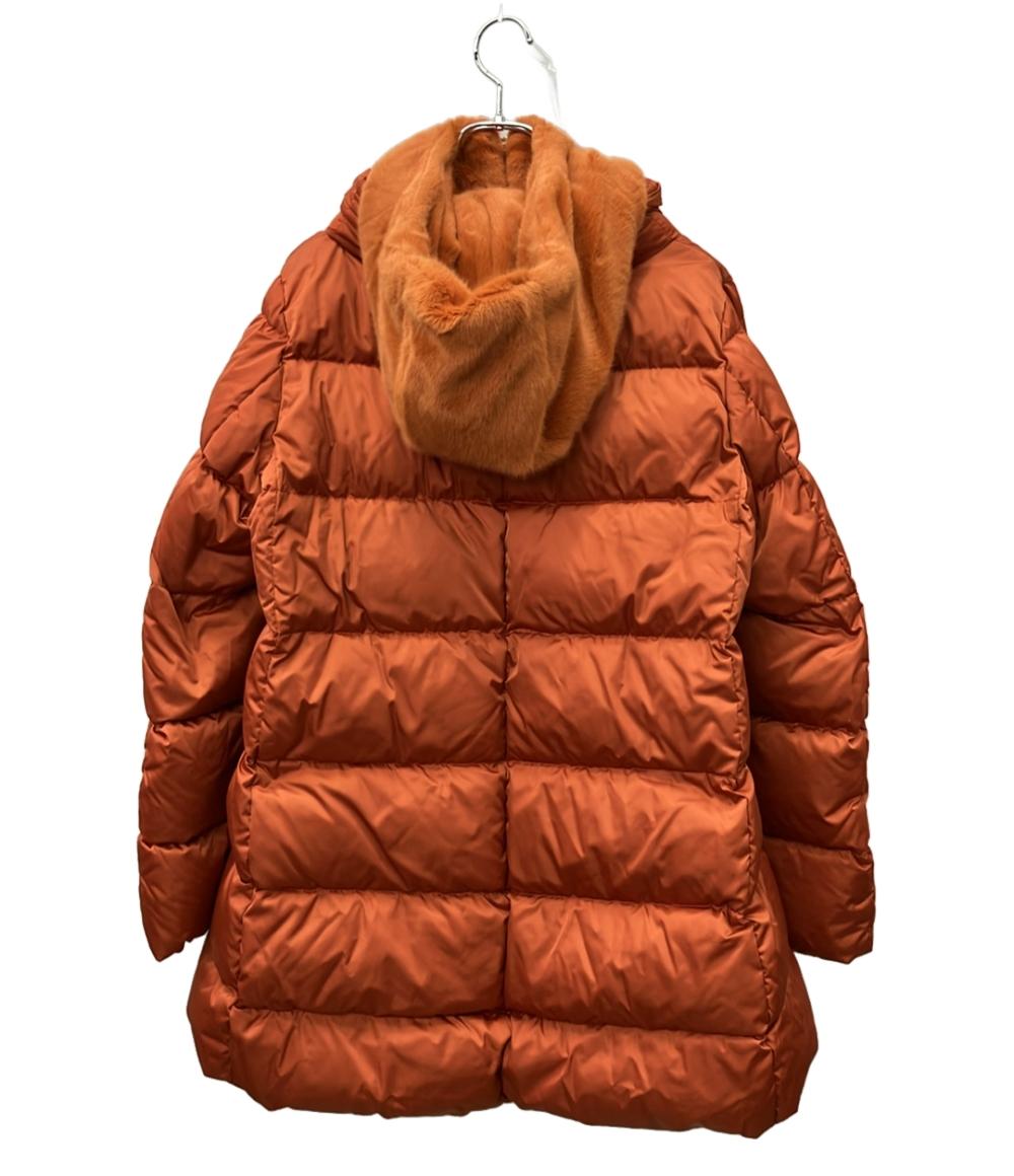 Herno ダウンジャケット フェイクファー タグ フード付き A-Shape インポート ダウンコート PI001753D レディース SIZE 42 (L) ヘルノ