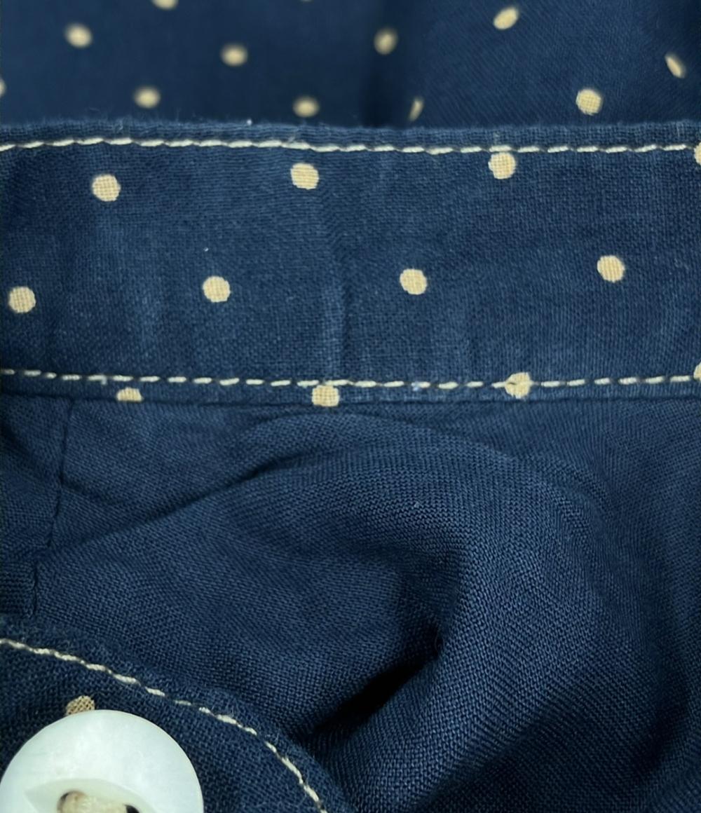 ラルフローレン 長袖ドット柄ワンピース レディース SIZE 155/80A RALPH LAUREN