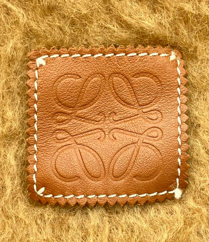 美品 LOEWE マフラー モヘア アナグラム レディース ロエベ