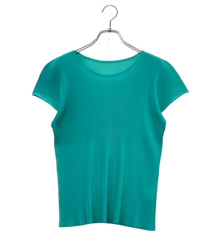 PLEATS PLEASE 半袖Tシャツ カットソー MIST APRIL ターコイズ グリーン モード PP51FK292 レディース SIZE 3 (L) プリーツプリーズ