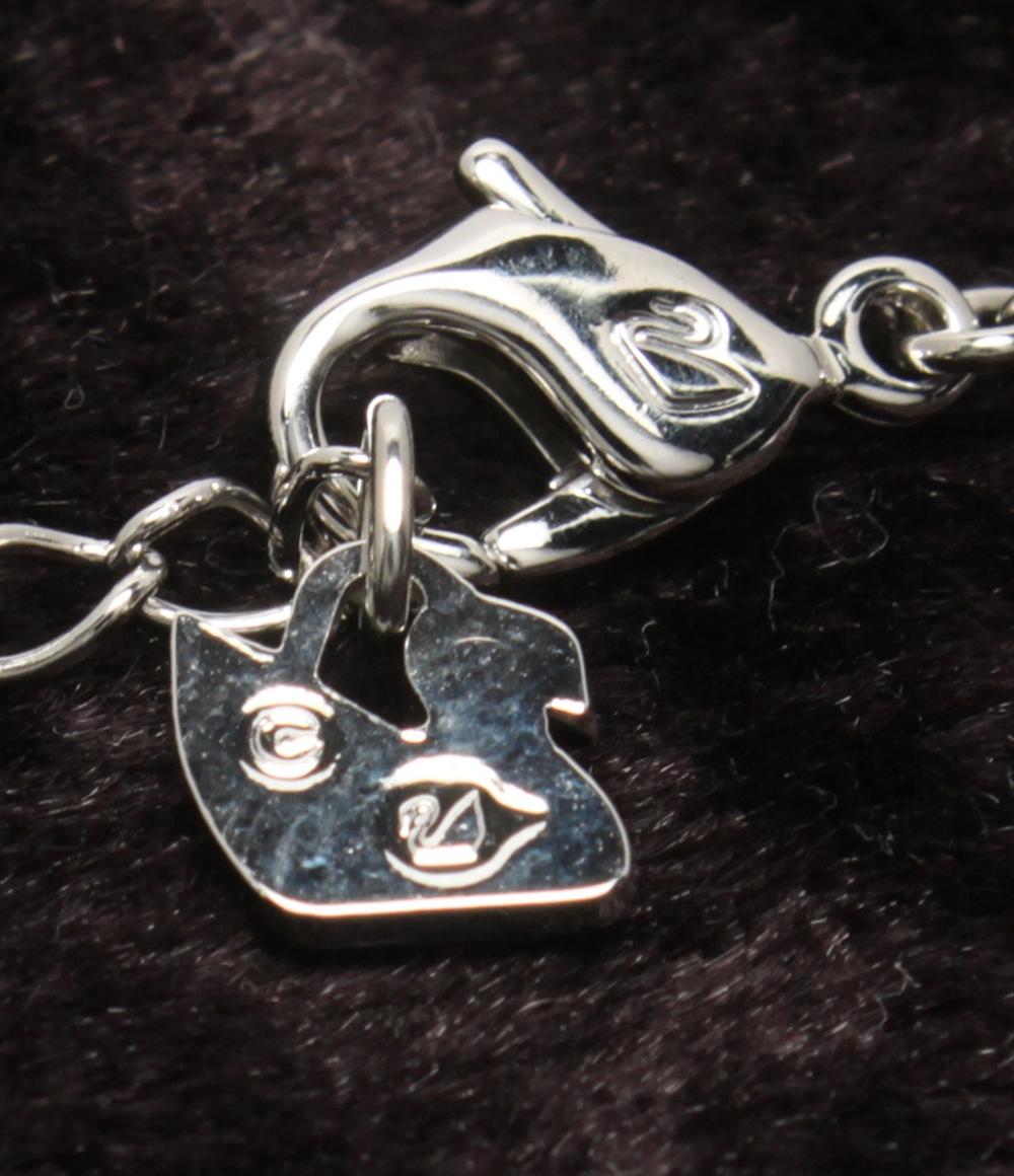 美品 SWAROVSKI ネックレス LUCKILY EVIL EYE イーブルアイモチーフ レディース スワロフスキー