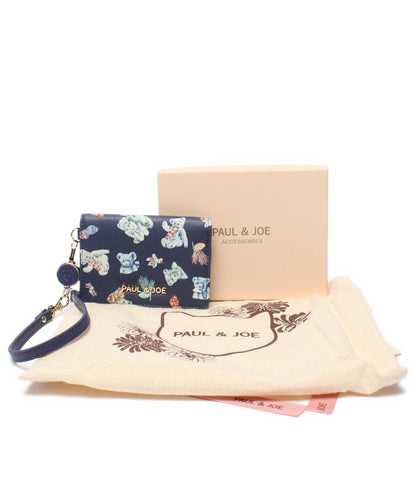 美品 PAUL & JOE ACCESSOIRES パスケース カードケース ベアプリント レディース ポール＆ジョー アクセソワ
