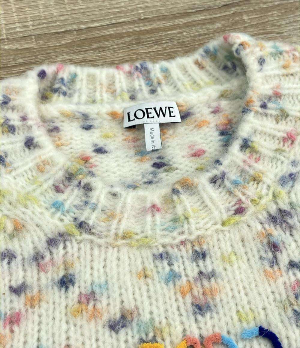 LOEWE 半袖ニット ショートスリーブ セーター ウール アルパカ ブレンド S359Y55K26 レディース SIZE M ロエベ