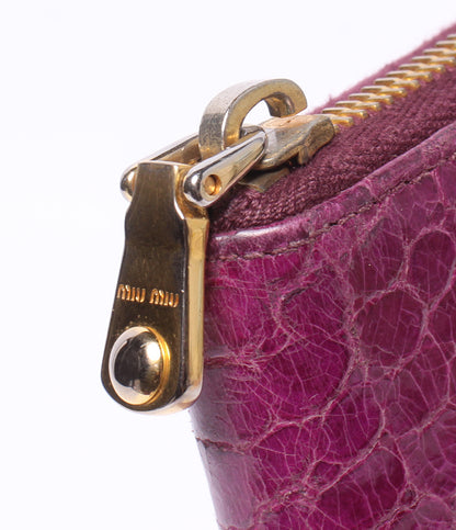 Miu Miu ラウンドファスナー長財布 レディース ミュウ ミュウ