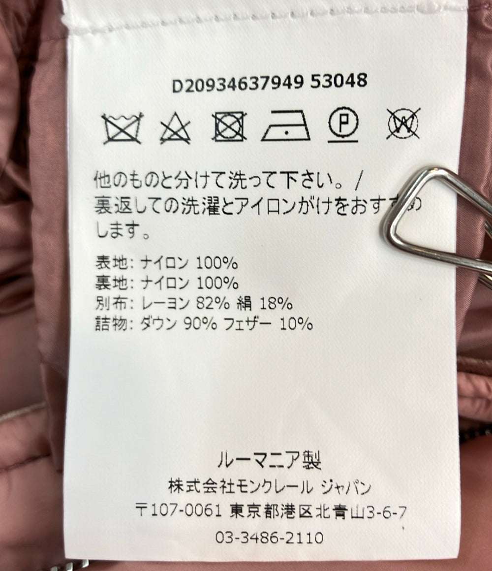 MONCLER ダウンコート TORCOL ピンク D20934637949 53048 レディース SIZE 00 (XS) モンクレール