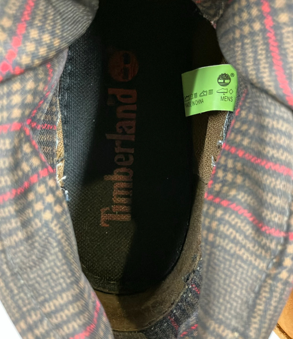 Timberland ロールトップブーツ チェック柄 メンズ SIZE 9 W ティンバーランド