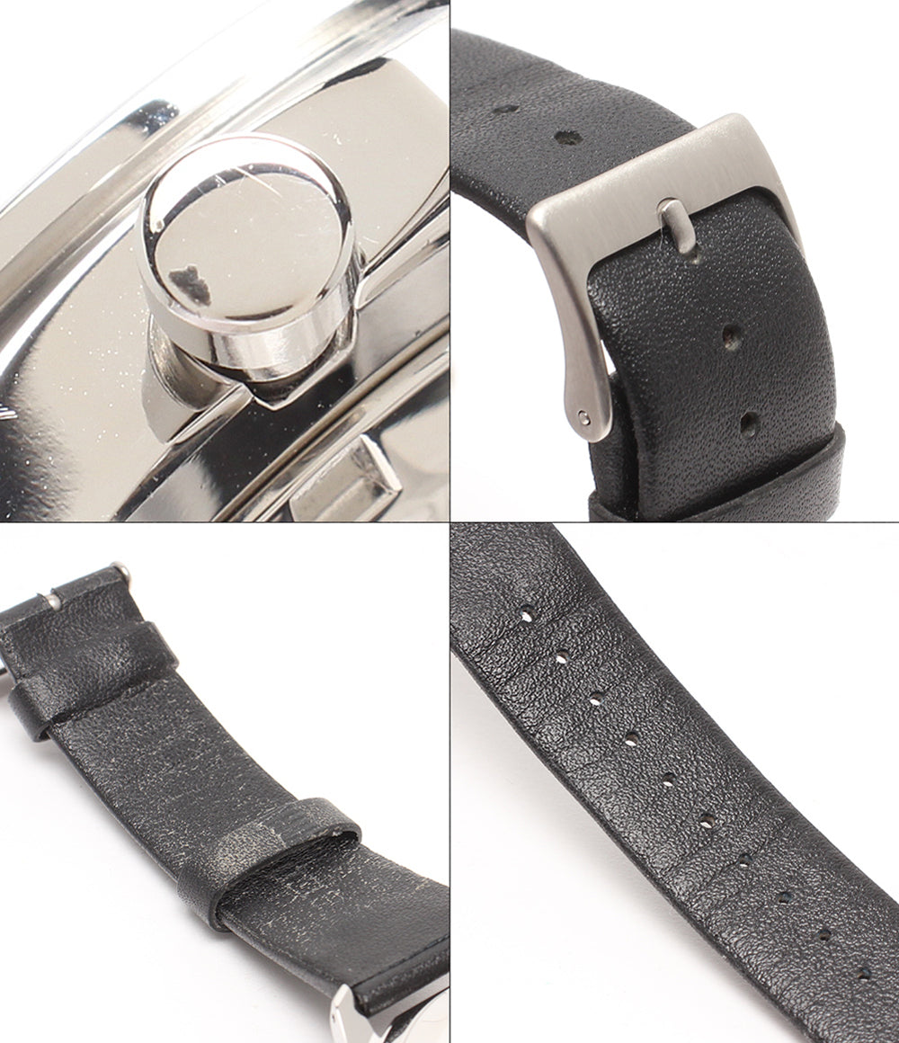 SEIKO 腕時計×シティハンター クオーツ ブラック 8T63-02P0 メンズ セイコー