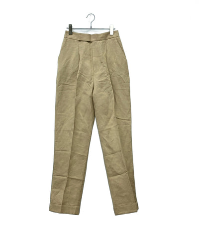 美品 RALPH LAUREN PURPLE LABEL タックパンツ レディース SIZE 4 (M) ラルフローレンパープルレーベル
