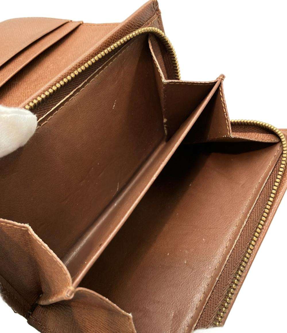 訳あり LOUIS VUITTON 二つ折り財布 ポルトモネ ビエ トレゾール モノグラム M61730 レディース メンズ ルイ・ヴィトン
