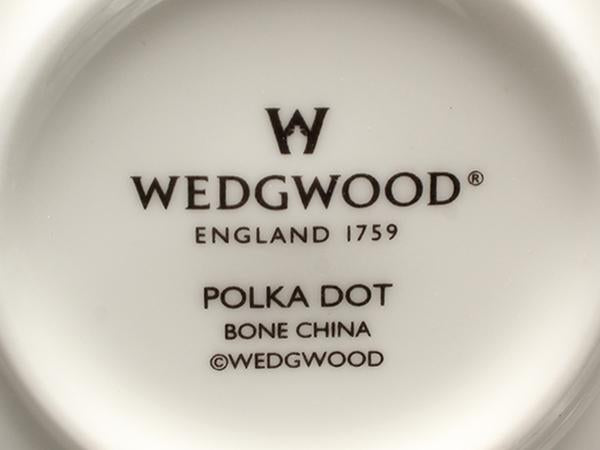 美品 WEDGWOOD カップ＆ソーサー ポルカドット イエロー ウェッジウッド