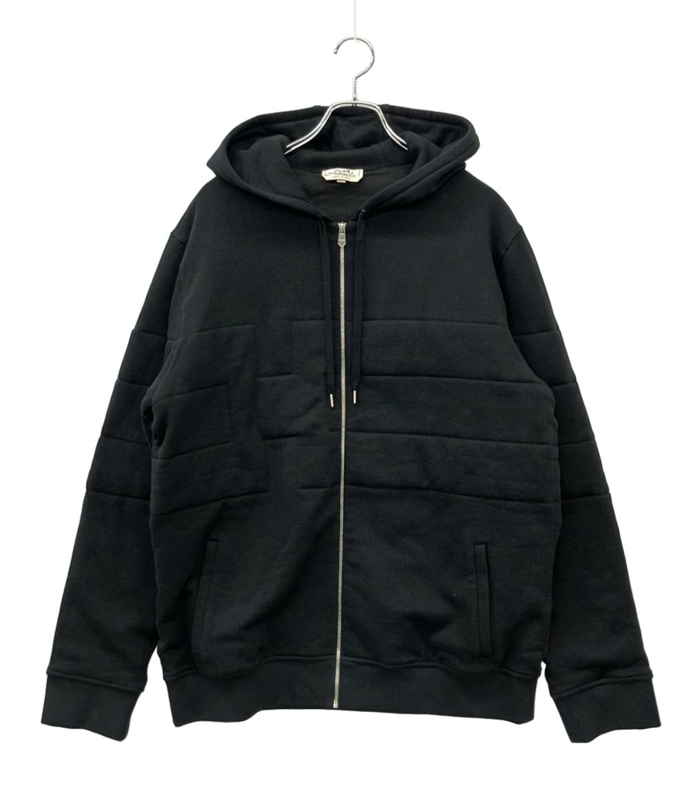 HERMES ジップアップパーカー 中綿入り メンズ SIZE XL エルメス