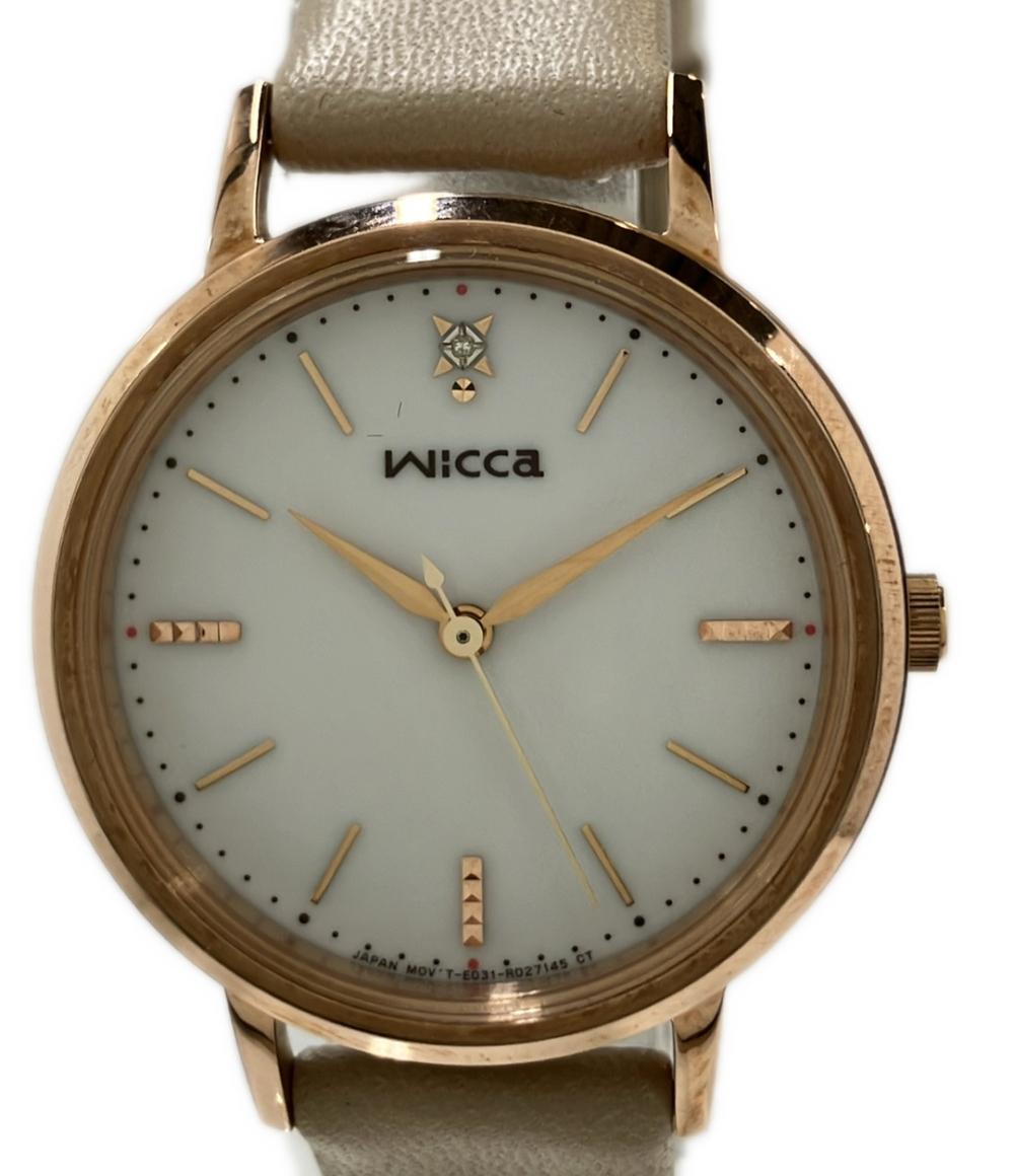 CITIZEN 腕時計 wicca ウィッカ ソーラー ホワイト E031-R011893 レディース シチズン