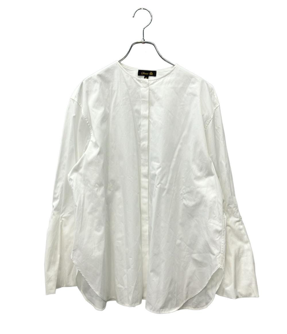 Drawer 長袖ブラウス ボリュームスリーブ ノーカラー 6511-299-0517 レディース SIZE 38 (M) ドゥロワー