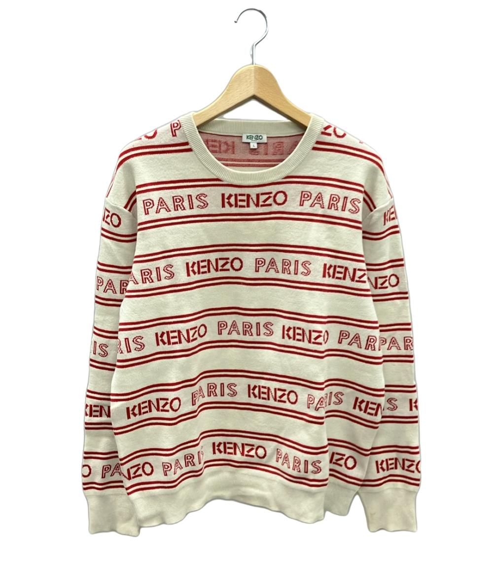 ケンゾー ナイロン混クルーネックニットセーター メンズ SIZE L KENZO