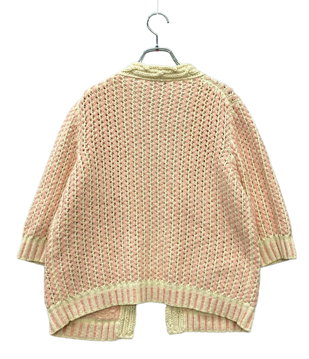 美品 CHANEL 長袖カーディガン ケーブルニット P58549K07658 レディース SIZE 38 (M) シャネル